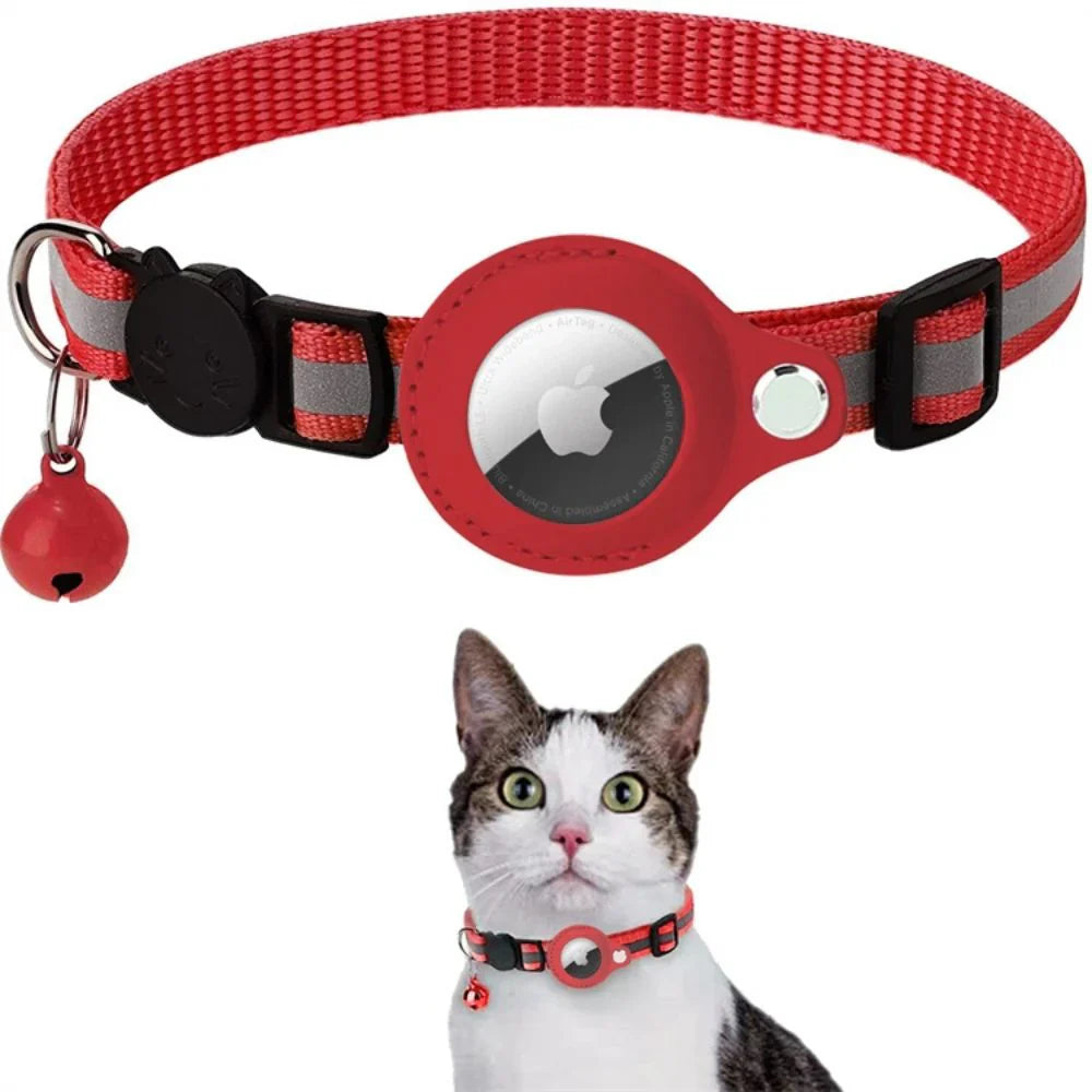 Cat GPS Tracking Collar – Quick-Release, Reflective for Nighttime Safety