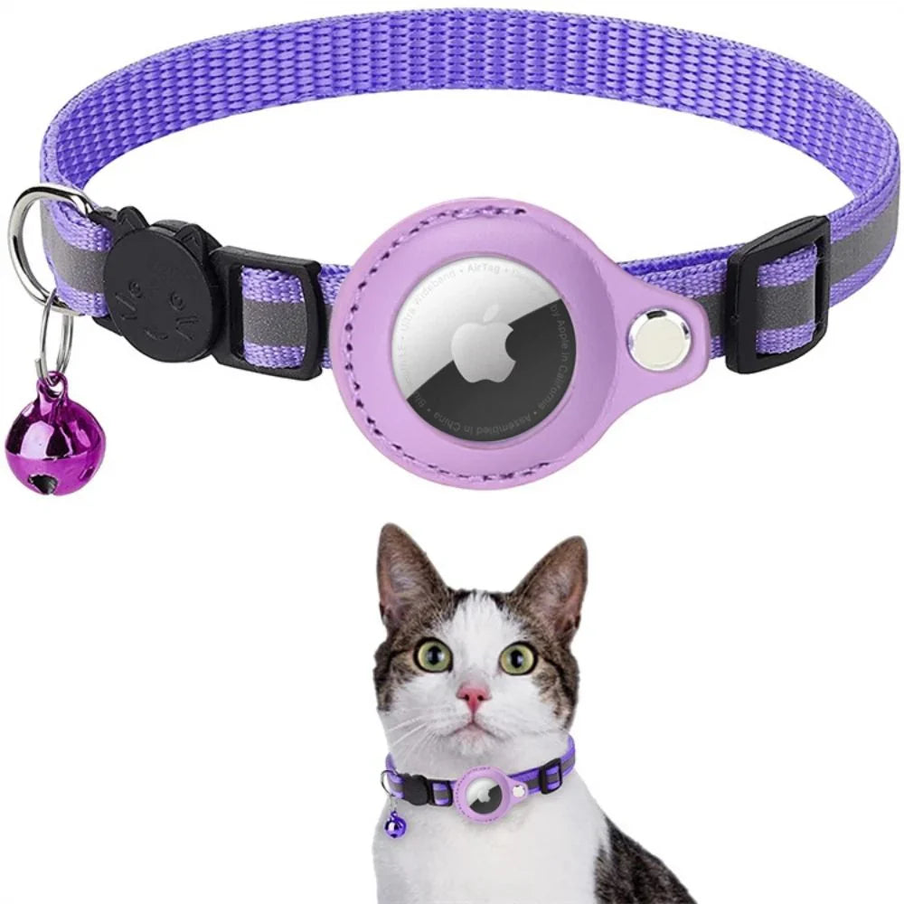 Cat GPS Tracking Collar – Quick-Release, Reflective for Nighttime Safety
