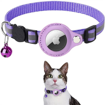 Cat GPS Tracking Collar – Quick-Release, Reflective for Nighttime Safety