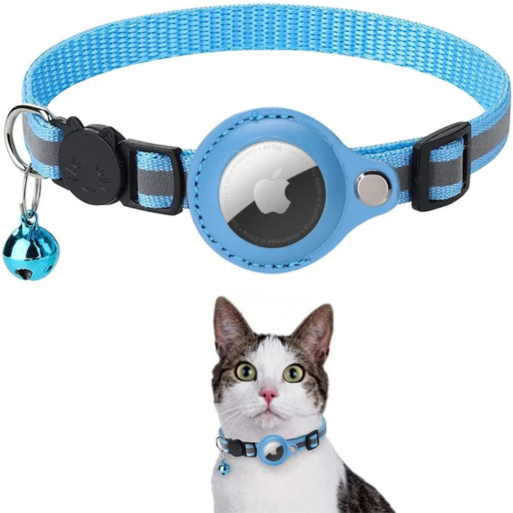 Cat GPS Tracking Collar – Quick-Release, Reflective for Nighttime Safety