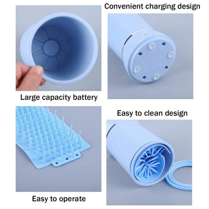 Electric Dog Paw Washer – Portable, USB Rechargeable, for Dogs & Cats of All Sizes