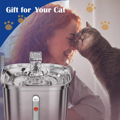 Stainless Steel Cat Water Fountain