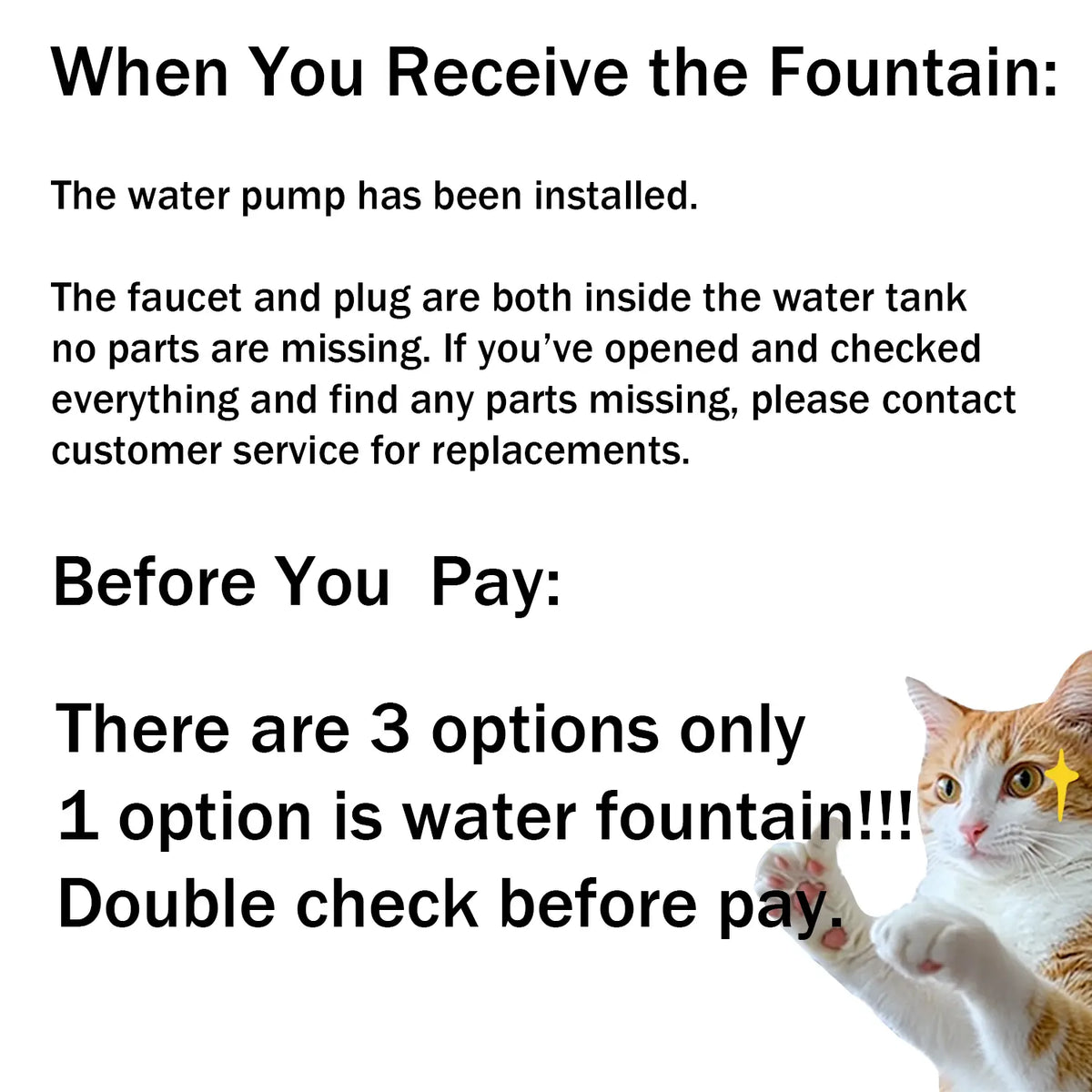 Stainless Steel Cat Water Fountain