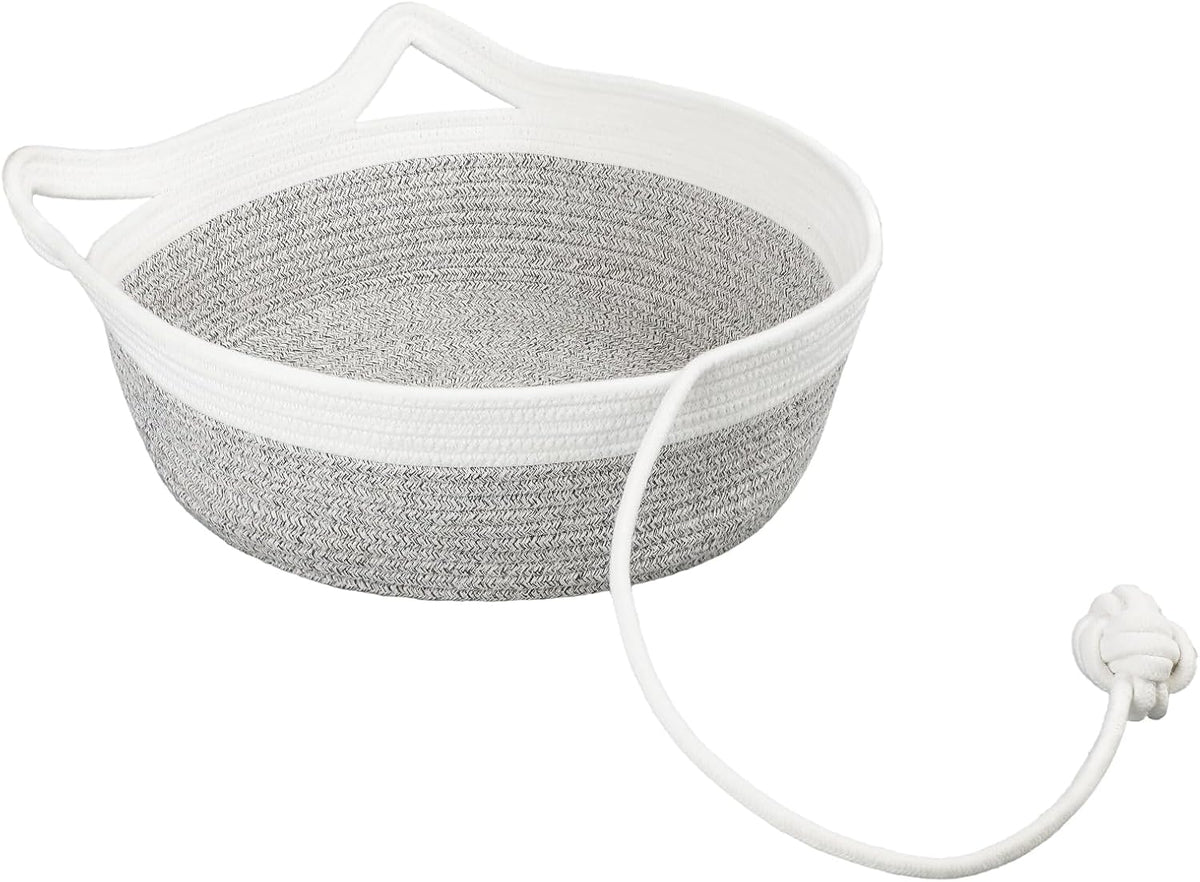 Handwoven Cotton Rope Cat Basket Bed