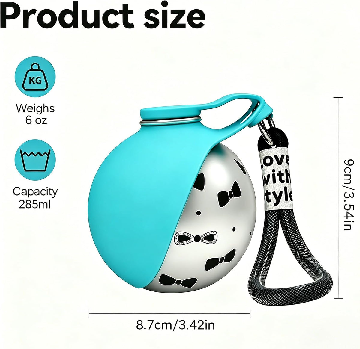 2-In-1 Portable Dog Water Bottle with Bowl