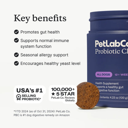 Petlab Co. Probiotics Soft Chews For Dogs 
