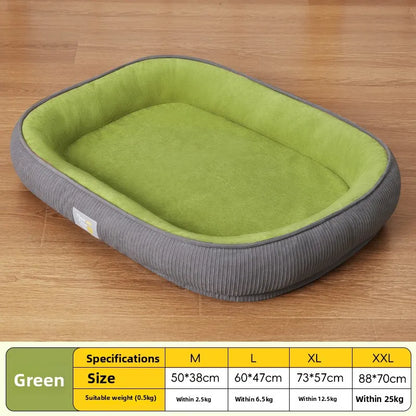 Plush Pet Bed for Dogs & Cats — Soft Cushioned Basket, Small to Large