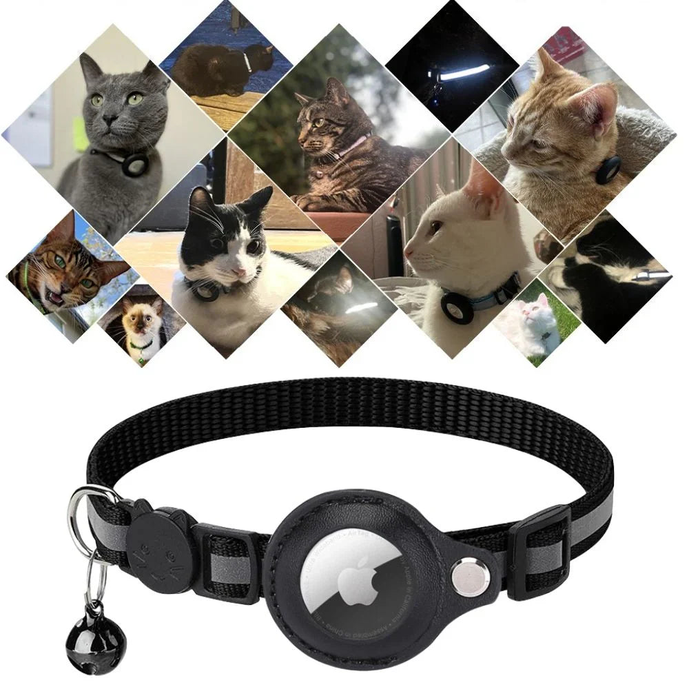 Cat GPS Tracking Collar – Quick-Release, Reflective for Nighttime Safety