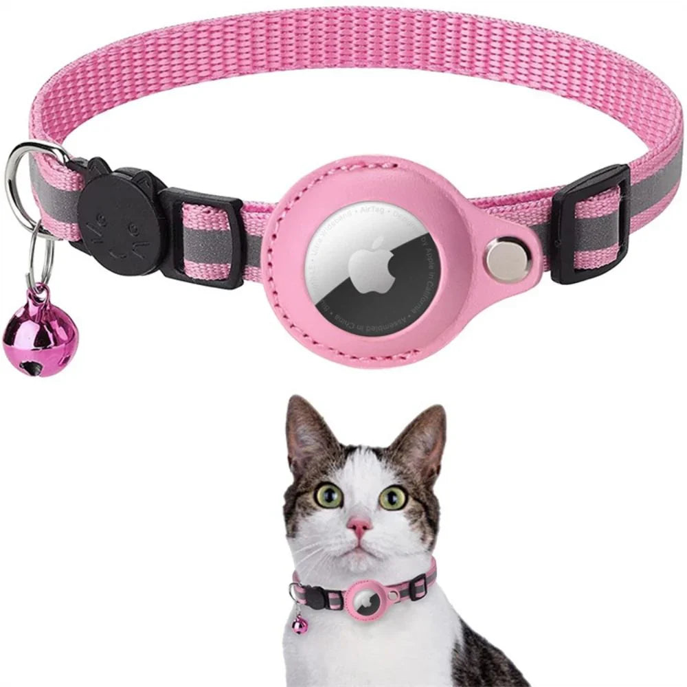 Cat GPS Tracking Collar – Quick-Release, Reflective for Nighttime Safety