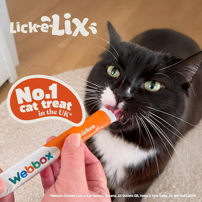 Lick-E-Lix Cat Treats Variety Value Pack - Kitten Friendly, Grain Free, No Artificial Preservatives or Colours (50 Pack)